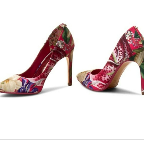 Ted Baker Shoes - Ted Baker Neevo 3 Floral stilettos pumps leather